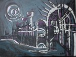 NIGHT-TOWN
Acryl + Blattaluminium 30x40 cm