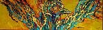 "Fly away" 30x100
Acryl+Blattgold auf Leinen 