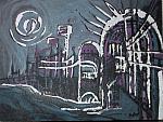 NIGHT-TOWN
Acryl + Blattaluminium 30x40 cm
