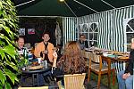 das Buffet im Partyzelt 